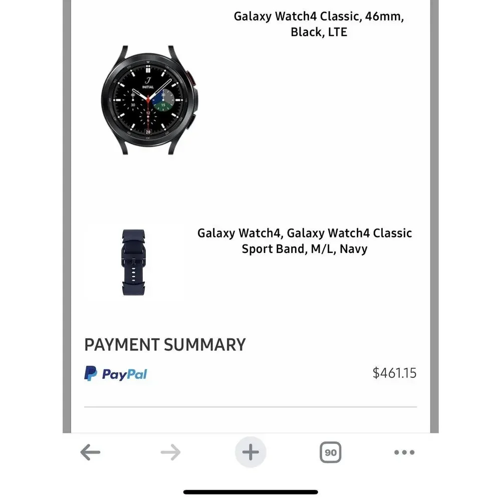 Samsung Galaxy Watch 4 Classic 46mm Black LTE Bluetooth Android Wear